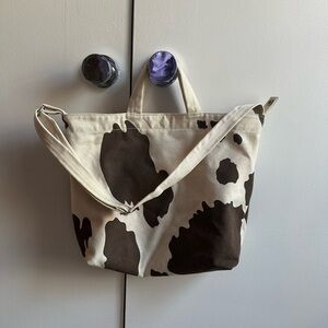 BAGGU COW PRINT DUCK BAG